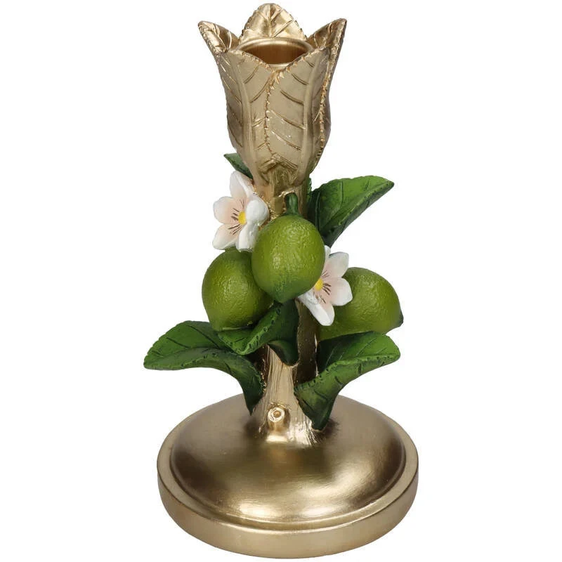 Candle Holder - Lime Gold 2 Candle Holder - Lime Gold - Image 2
