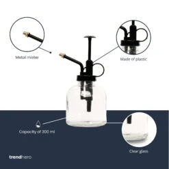 Plant Mister - Glass Transparant - 300 Ml - Spray -Plant Haven Home EN Spray glass clear