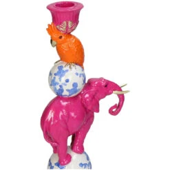 Candleholder - Pink Elephant ↑ 30 Cm -Plant Haven Home KAL 4721 3