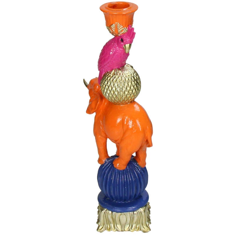 Candleholder - Orange Elephant Bird ↑ 26 Cm 4 Candleholder - Orange Elephant Bird ↑ 26 Cm - Image 4