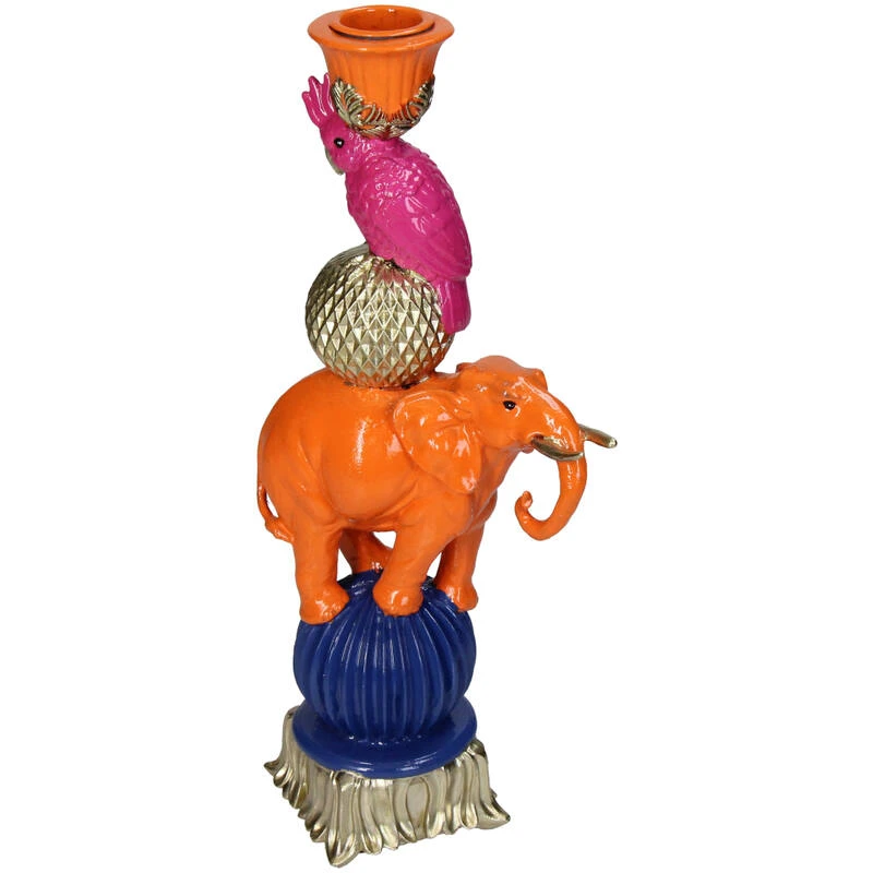 Candleholder - Orange Elephant Bird ↑ 26 Cm 3 Candleholder - Orange Elephant Bird ↑ 26 Cm - Image 3