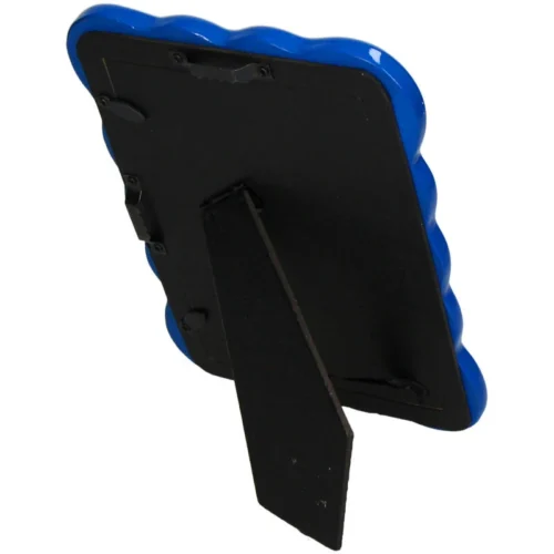 Curved Photo Frame Polyresin - Blue 6 Curved Photo Frame Polyresin - Blue -Plant Haven Home KAL 5022 2