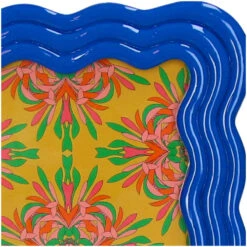 Curved Photo Frame Polyresin - Blue -Plant Haven Home KAL 5022 3