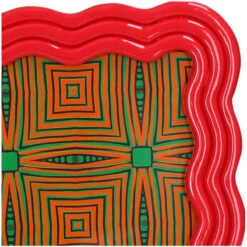 Curved Photo Frame Polyresin - Pink 7 Curved Photo Frame Polyresin - Pink -Plant Haven Home KAL 5023 3