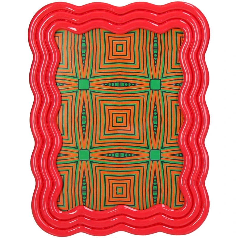 Curved Photo Frame Polyresin - Pink 1 Curved Photo Frame Polyresin - Pink