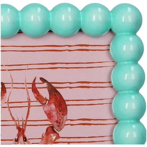Photo Frame Polyresin – Turquoise -Plant Haven Home KAL 6108 3