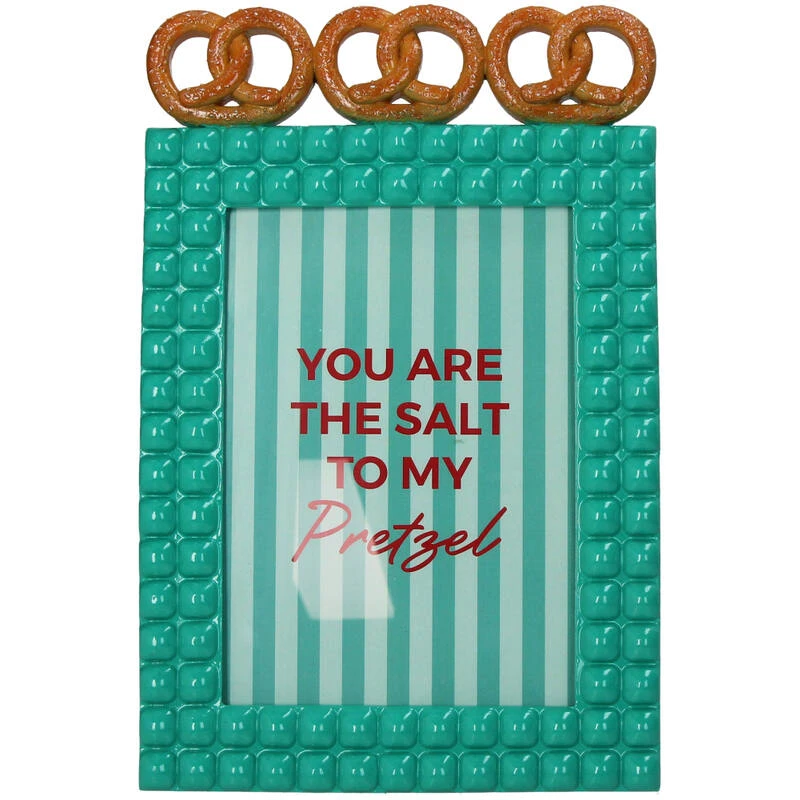 Pretzel Polyresin Photo Frame Turquoise 13x18cm 1 Pretzel Polyresin Photo Frame Turquoise 13x18cm