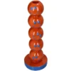 Smiley Polyresin Candle Holder Orange 9x9x26.5cm