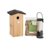ESSCHERT DESIGN Great Tit Package - Birdhouse And Bird Food - Garden Accessories