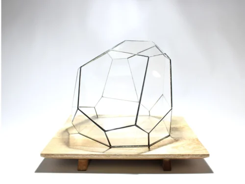 Geometric Terrarium - Torno - Vivarium - ↑ 28 X 26 X 24 Cm (LxWxH) - Glass -Plant Haven Home LUNARCAMPA 3 scaled