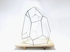 Geometric Terrarium - Stellar - Vivarium - 27x27x36 Cm - Waterproof - Glass