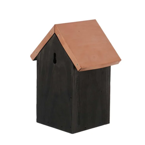 ESSCHERT DESIGN Wren Birdhouse - Nesting Box - Black Copper 7 ESSCHERT DESIGN Wren Birdhouse - Nesting Box - Black Copper -Plant Haven Home Nestkast Zwart Koper Winterkoning Trendhero 3