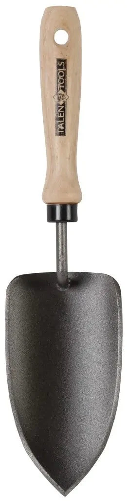 Transplanting Trowel - Forged Steel - Wide - Ash Wood Handle 2 Transplanting Trowel - Forged Steel - Wide - Ash Wood Handle - Image 2