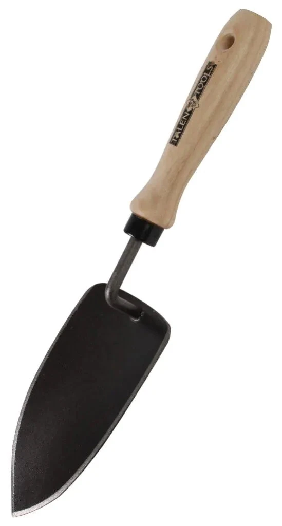 Transplanting Trowel - Forged Steel - Wide - Ash Wood Handle 1 Transplanting Trowel - Forged Steel - Wide - Ash Wood Handle
