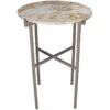 Round Table - Rainforest Marble - Ø38 X ↑ 56 Cm