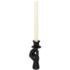 Candle Holder - Hand Black - ↑ 20 Cm -Plant Haven Home XET 8622 2 3492f02d 7f08 4b87 984c 21f553e96d50
