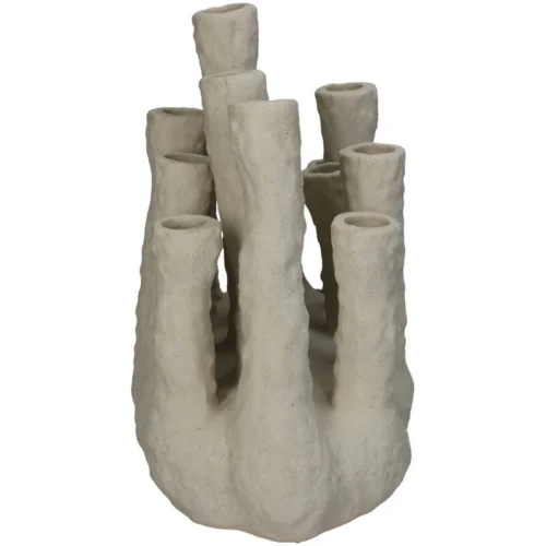 Flower Holder XL - Coral - Ecru - Multi-spout Vase -Plant Haven Home XET 9844 1