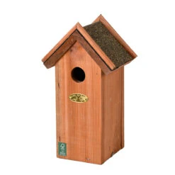 ESSCHERT DESIGN Birdhouse - Blue Tit | ↑ 27.5 Cm | Nest Box | Pinewood With Bitumen Roof