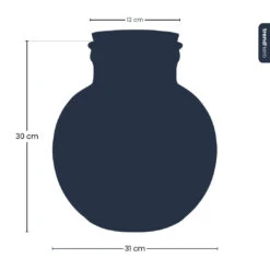 Terrarium Bottle 'Bolder Bob' - Incl. (LED) Cork - Closed Terrarium Ø 30 Cm ↑ 31 Cm -Plant Haven Home bolder bob terrarium silhouette trendhero a98b6ace d7a5 412b ae7e aa2b9d89cf6b