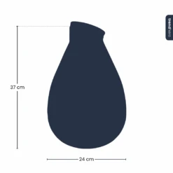 Terrarium Bottle 'Drop XL' With Cork - Closed Terrarium Ø 29 Cm ↑ 37 Cm -Plant Haven Home drop xl terrarium silhouette trendhero