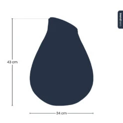 Terrarium Bottle 'Drop XXL' With Cork - Closed Terrarium Ø 34 Cm ↑ 43 Cm -Plant Haven Home drop xxl terrarium silhouette trendhero