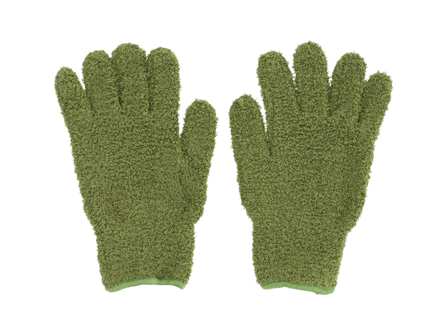 Plant Dusting Gloves Green - Microfiber 1 Plant Dusting Gloves Green - Microfiber