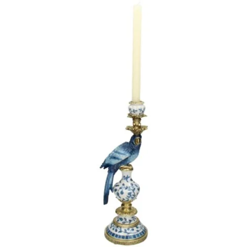 Candle Holder - Dutch Blue Parrot ↑ 40 Cm 21 Candle Holder - Dutch Blue Parrot ↑ 40 Cm -Plant Haven Home dutch blue parrot candle stick 2 XET 58593 74848f1f 6978 4ee7 9f15 dd2c336e5feb