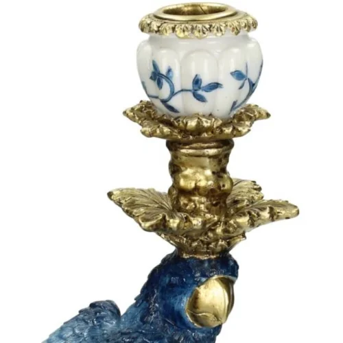 Candle Holder - Dutch Blue Parrot ↑ 40 Cm 22 Candle Holder - Dutch Blue Parrot ↑ 40 Cm -Plant Haven Home dutch blue parrot candle stick 2 XET 58594 322ea21a 2321 413b 8d4d e340aed5ebcc