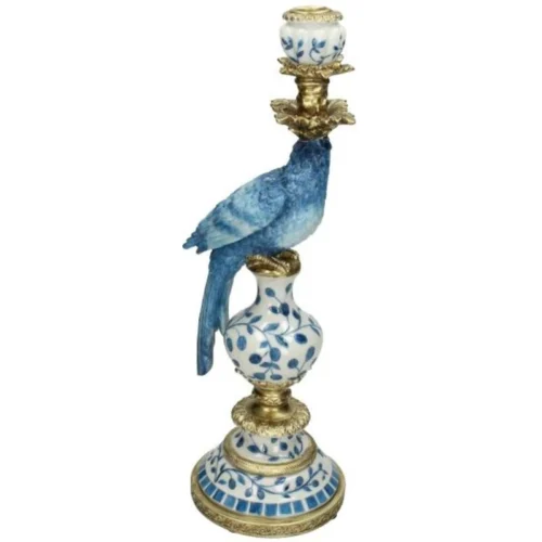 Candle Holder - Dutch Blue Parrot ↑ 40 Cm 23 Candle Holder - Dutch Blue Parrot ↑ 40 Cm -Plant Haven Home dutch blue parrot candle stick 2 6d16d076 e275 4777 91b3 56dfe73e9c98