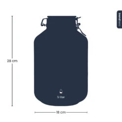 Terrarium Bottle ‘Fido' - Closed Weck Jar - Ø 18 Cm ↑ 28 Cm 5 Terrarium Bottle ‘Fido' - Closed Weck Jar - Ø 18 Cm ↑ 28 Cm -Plant Haven Home jar terrarium silhouette trendhero