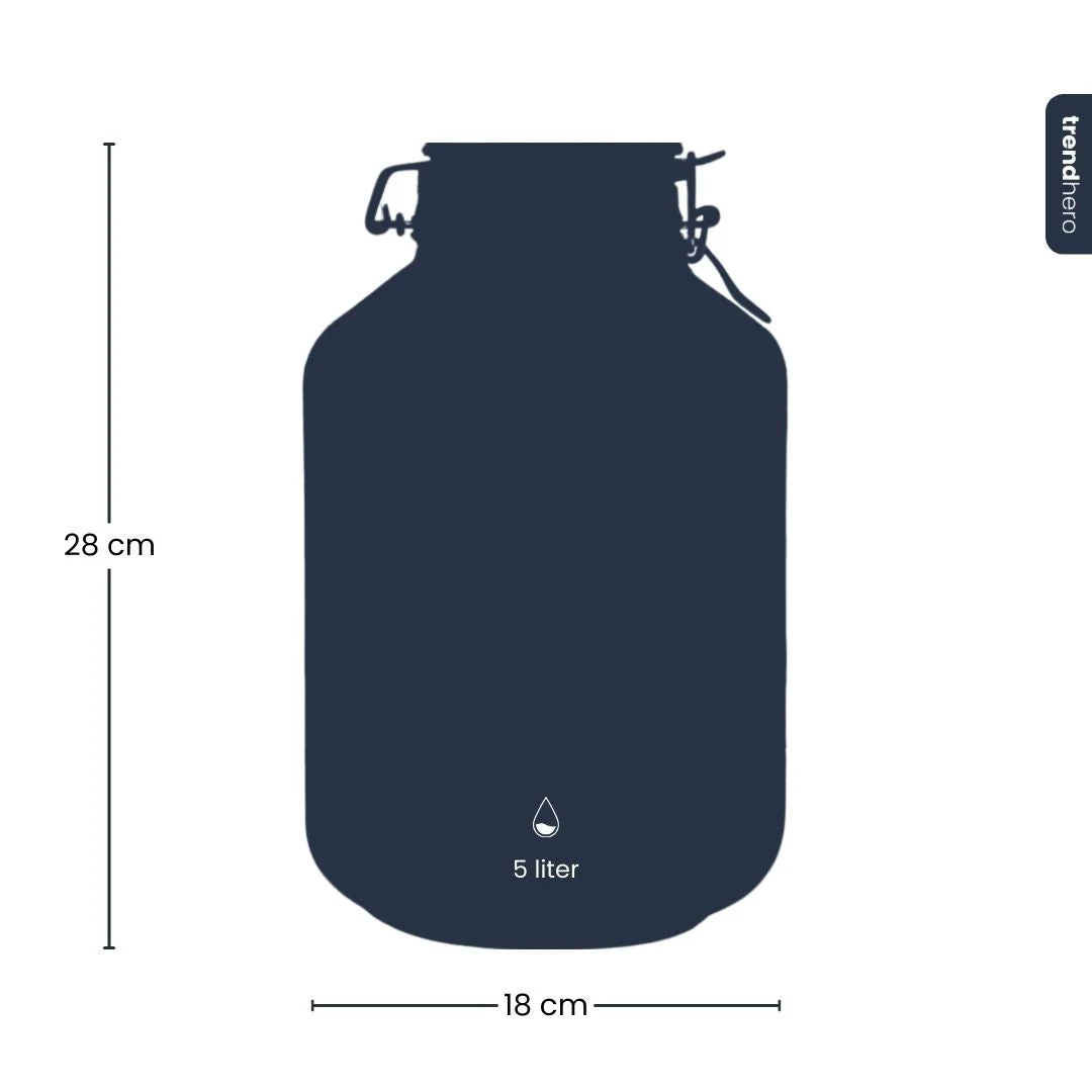 Terrarium Bottle ‘Fido' - Closed Weck Jar - Ø 18 Cm ↑ 28 Cm 3 Terrarium Bottle ‘Fido' - Closed Weck Jar - Ø 18 Cm ↑ 28 Cm - Image 3