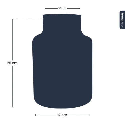 Terrarium Bottle 'Little Milky' - Incl. LED Cork - Closed Terrarium Ø 17 Cm ↑ 25 Cm -Plant Haven Home little milky terrarium silhouette trendherocopy