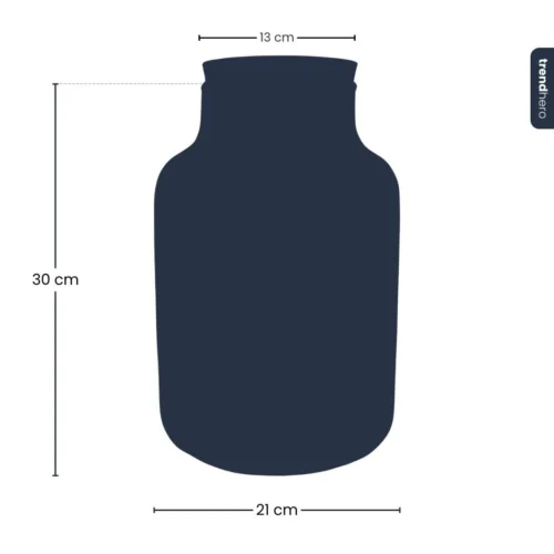 Terrarium Bottle 'Milky' With LED-lighting - Closed Terrarium Ø 21 Cm ↑ 30 Cm -Plant Haven Home milky terrarium silhouette trendherocopy