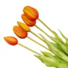 Tulip Bouquet – 5 Pieces – Various Colours – ‘Real Touch’ Artificial Tulips – 42 Cm