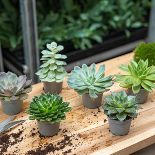 Succulent Mix Set - Assorted Succulents In 6 Cm Pots (8–12 Cm High) 14 Succulent Mix Set - Assorted Succulents In 6 Cm Pots (8–12 Cm High) -Plant Haven Home succulent mix set plants 6cm pot vetplant cactus 002