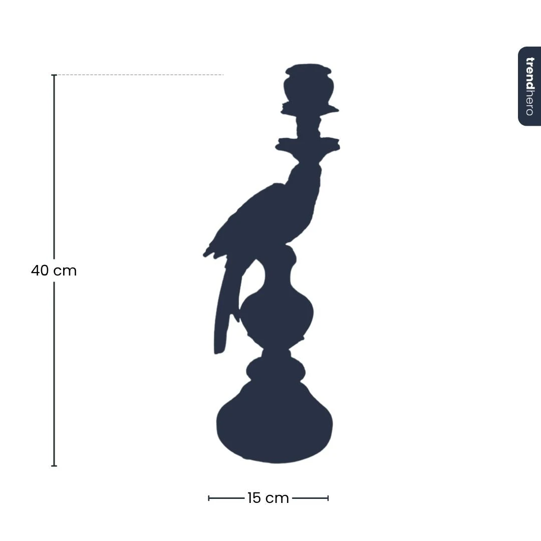 Candle Holder - Dutch Blue Parrot ↑ 40 Cm 4 Candle Holder - Dutch Blue Parrot ↑ 40 Cm - Image 4