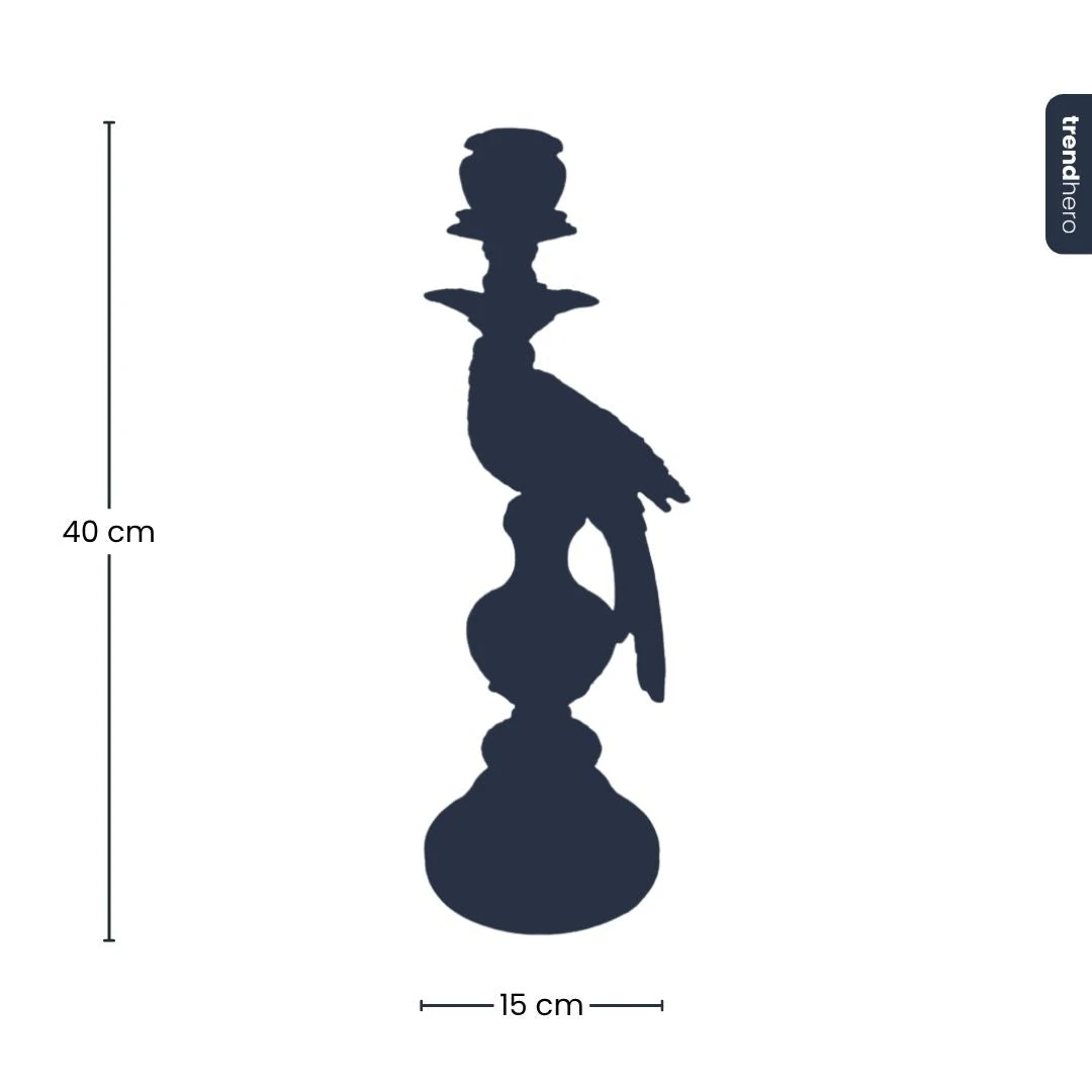 Candle Holder - Dutch Blue Parrot ↑ 40 Cm 8 Candle Holder - Dutch Blue Parrot ↑ 40 Cm - Image 8