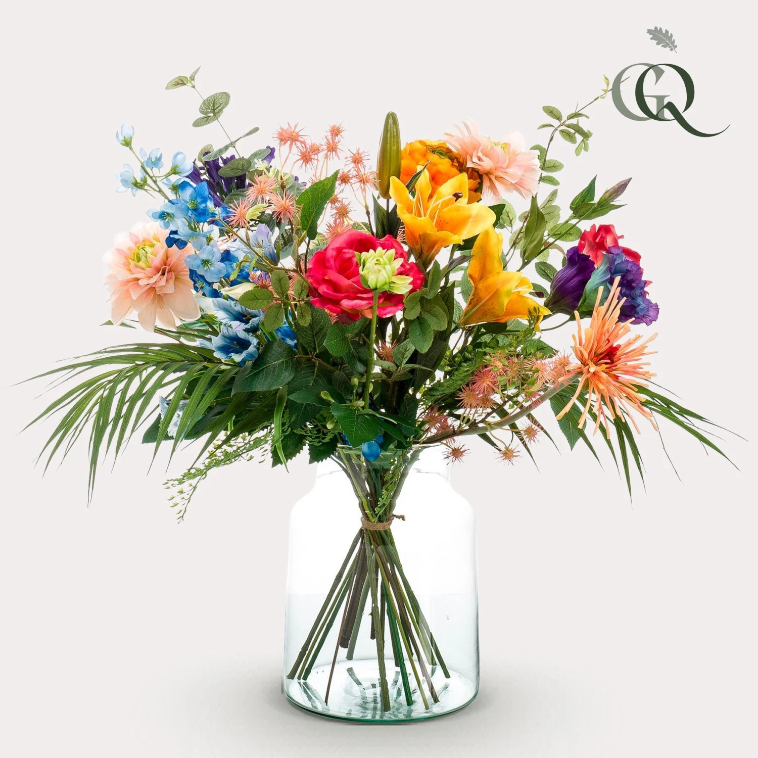 Silk Flowers Bouquet Pretty Powerful - 67 Cm High - Artificial Flowers 2 Silk Flowers Bouquet Pretty Powerful - 67 Cm High - Artificial Flowers - Image 2