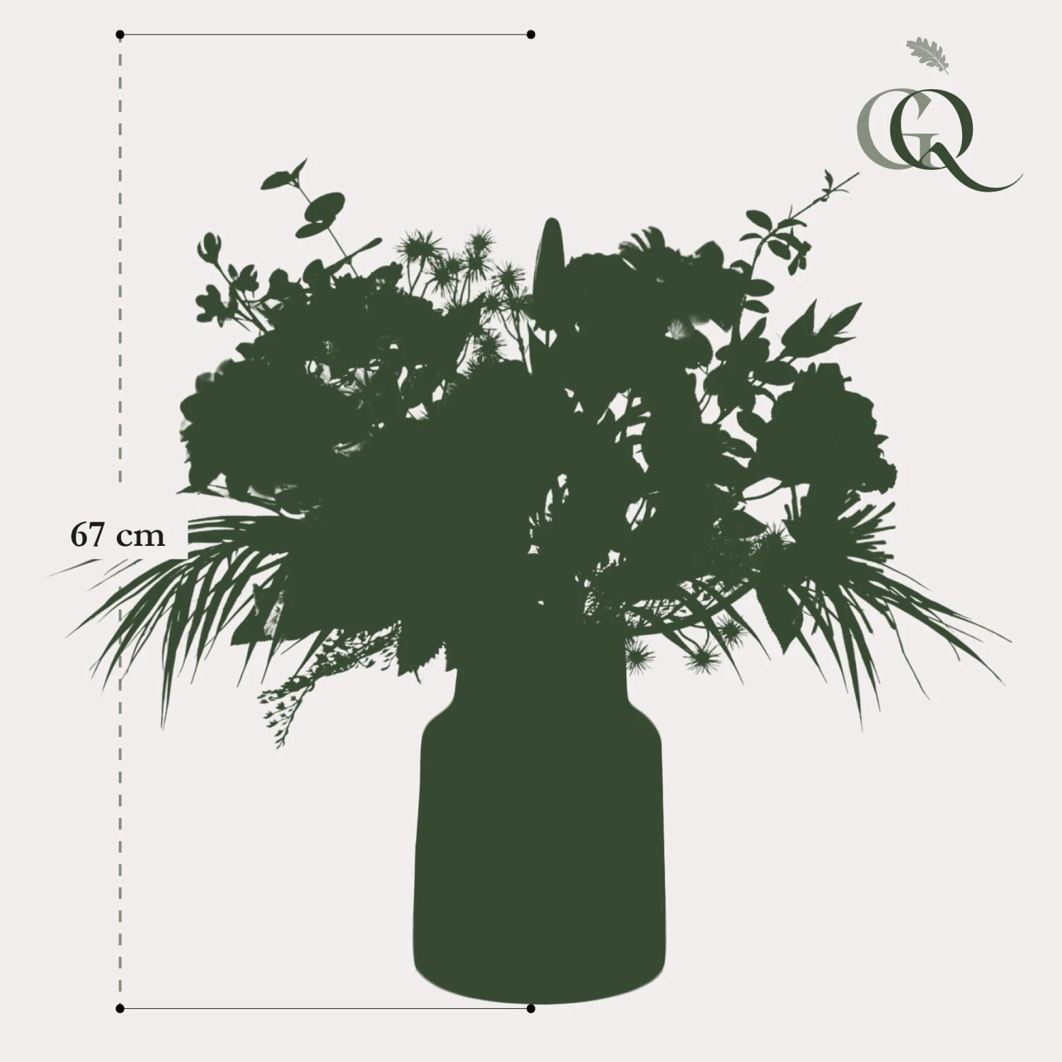 Silk Flowers Bouquet Pretty Powerful - 67 Cm High - Artificial Flowers 5 Silk Flowers Bouquet Pretty Powerful - 67 Cm High - Artificial Flowers - Image 5